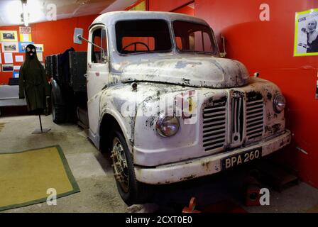 Exhibition of items from the 1963 Great Train Robber at the 1950`s Museum, Denbigh, North Wales, Stock Photo